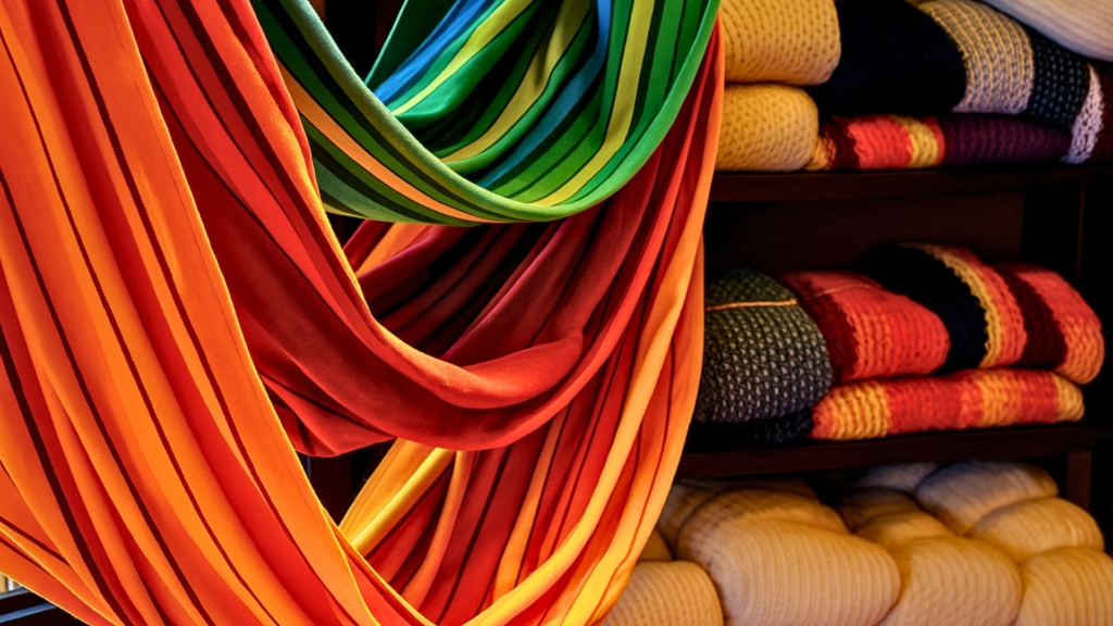 Handicraft and souvenir market stalls on Quinta Avenida in Playa del Carmen.