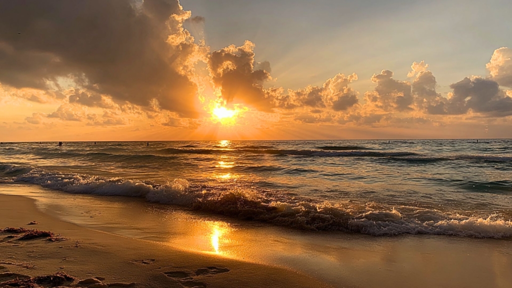 First sunrise of the year on Playa 72.